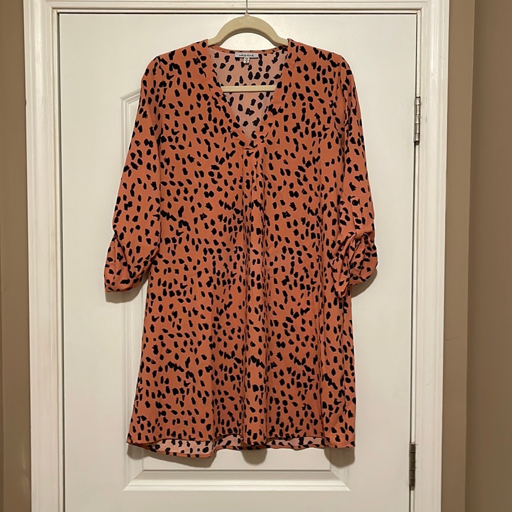 Orange and black tank shirt